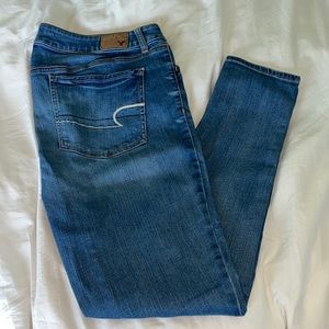 American Eagle soft stretch skinny blue jeans / jegging